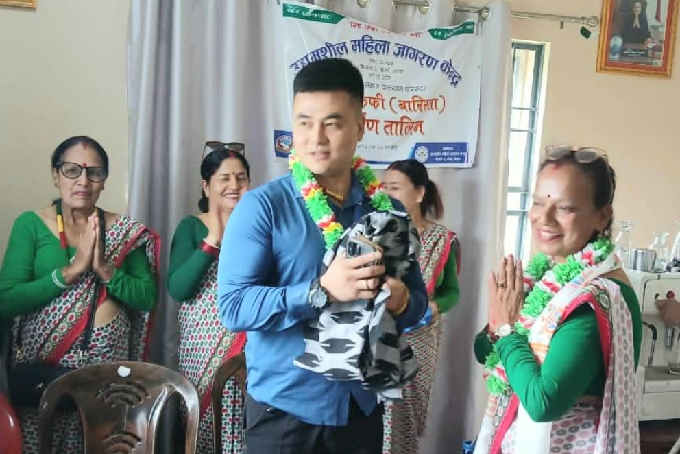 कमल २ मा १५ दिने बारिस्ता तालिम सम्पन्न, ४० युवा लाभान्वित