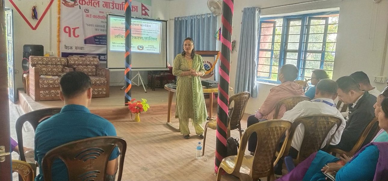 कमल गाउँपालिकामा राष्ट्रिय पोषण कार्यक्रम अन्तर्गत तालिम सुरु