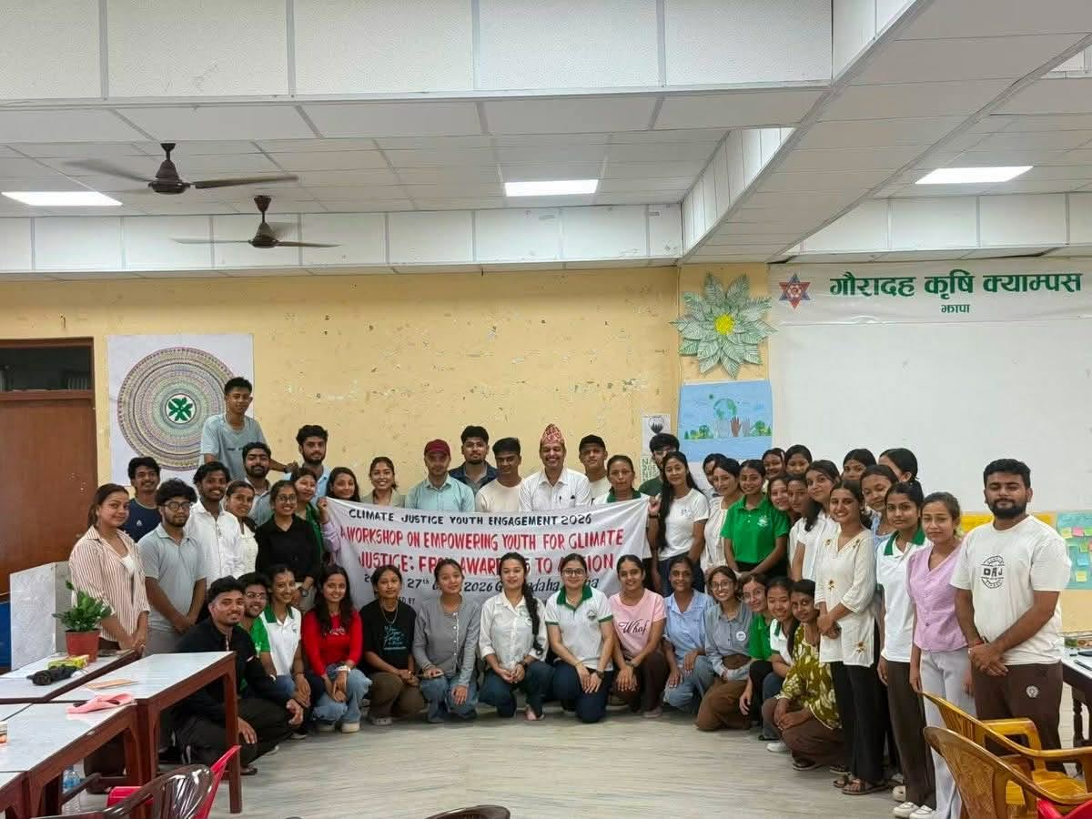 जलवायु न्यायका लागि गौरादहमा युवालाई सशक्त बनाउने कार्यशाला सम्पन्न