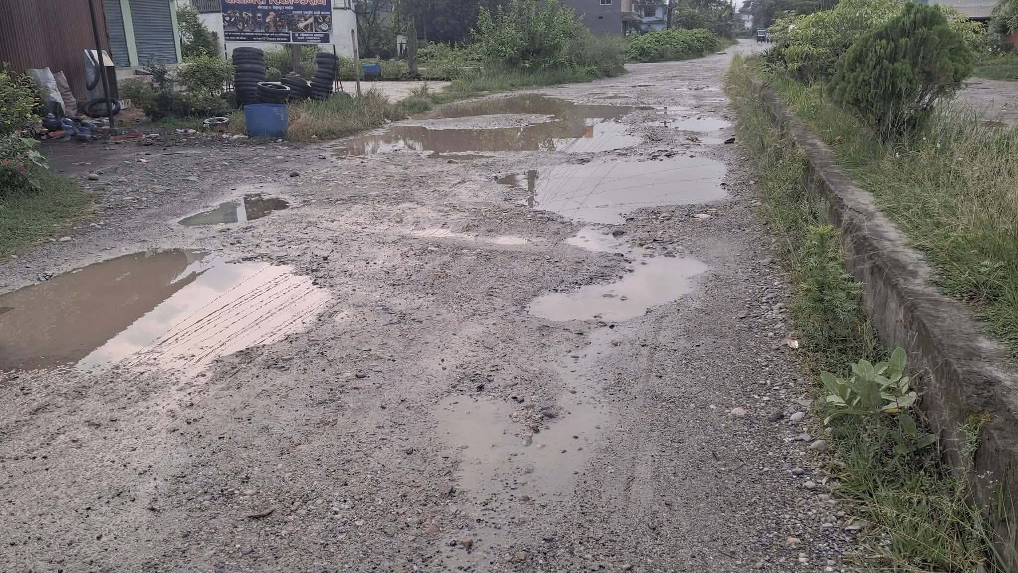 गौरादह–सोलमारी सडक मर्मतको माग गर्दै नागरिकको अल्टिमेटम, ‘दुई दिनभित्र काम सुरु नभए आफैं सडक बनाउँछौं’