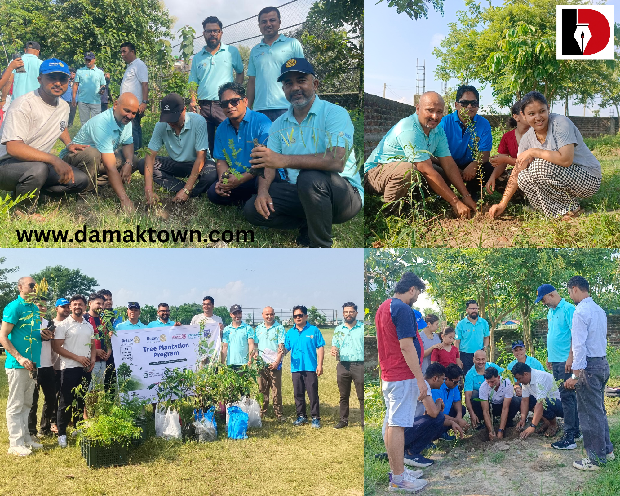जलवायु परिवर्तनविरुद्ध रोटरीको अभियान : भृकुटी माविमा १०० बिरुवा रोपियो