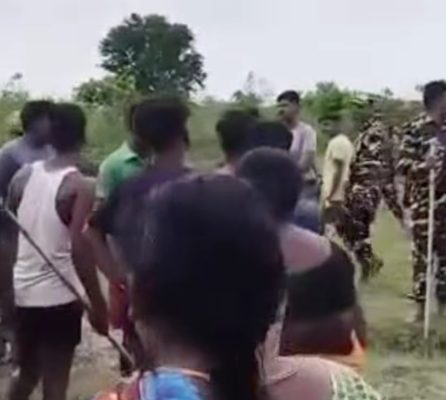 सुस्तामा एसएसबी र स्थानीयबीच तनाव, अस्थायी बाँध भत्काउन खोज्दा विवाद